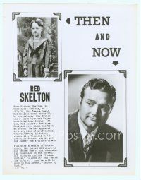 3s013 RED SKELTON 8x10 still '51 close up wearing jacket & as a young boy, Then and Now!