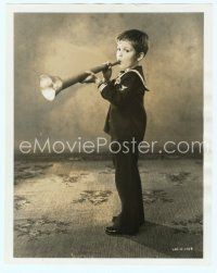 3s429 DICKIE MOORE 8x10 still '30s full-length in sailor suit blowing horn by J. Eldee Hester!