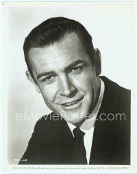 3s430 SEAN CONNERY 8x10 still '64 intense head & shoulders close up wearing suit & tie!