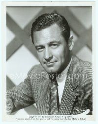 3s496 WILLIAM HOLDEN 8x10 still '53 close up head & shoulders portrait wearing suit and tie!