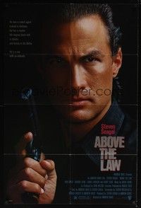 3t017 ABOVE THE LAW 1sh '88 best image of tough guy Steven Seagal!