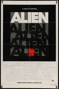 3t028 ALIEN teaser 1sh '79 Ridley Scott classic, a word of warning, ultra rare!