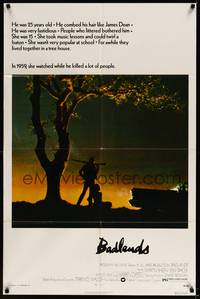 3t052 BADLANDS 1sh '74 Terrence Malick's cult classic, Martin Sheen & Sissy Spacek!