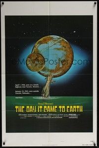 3t218 DAY IT CAME TO EARTH style B 1sh '77 Harry Thomason directed, cool sci-fi monster art!