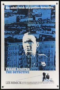 3t234 DETECTIVE 1sh '68 Frank Sinatra as gritty New York City cop, an adult look at police!