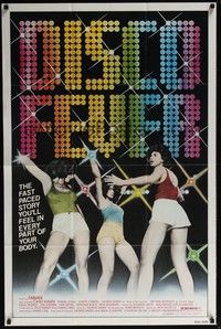 3t242 DISCO FEVER 1sh '78 sexy dancing disco girls, you'll feel it in every part of your body!