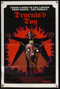 3t256 DRACULA'S DOG 1sh '78 Albert Band, wild artwork of the Count and his vampire canine!
