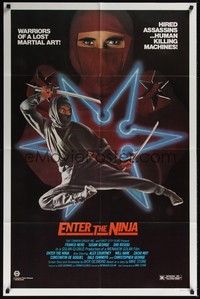3t275 ENTER THE NINJA 1sh '81 human killing machines, cool ninja images!