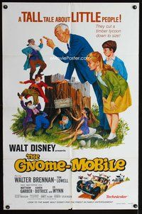 3t366 GNOME-MOBILE 1sh R76 Walt Disney fantasy, Walter Brennan, Tom Lowell, Matthew Garber