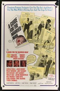 3t405 GUIDE FOR THE MARRIED MAN 1sh '67 written by America's most famous swingers!