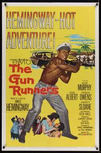 3t409 GUN RUNNERS 1sh '58 Audie Murphy, directed by Don Siegel, written by Ernest Hemingway!