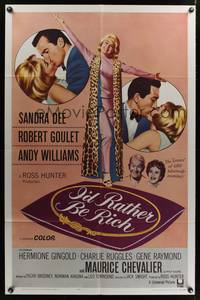 3t453 I'D RATHER BE RICH 1sh '64 sexy Sandra Dee between Robert Goulet & Andy Williams!
