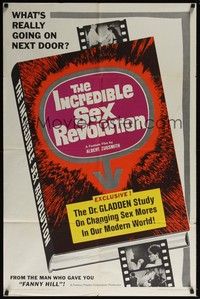 3t458 INCREDIBLE SEX REVOLUTION 1sh '65 the study on changing sex mores in our modern world!