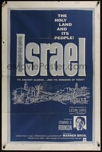 3t469 ISRAEL 1sh '59 Edward G. Robinson, the Holy Land and its people!