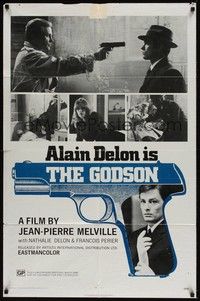3t544 LE SAMOURAI 1sh '72 Jean-Pierre Melville film noir classic, Alain Delon is The Godson!