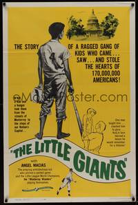 3t581 LOS PEQUENOS GIGANTES 1sh '61 Little Giants, Mexican little league baseball players!