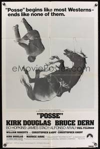3t720 POSSE 1sh '75 Kirk Douglas, it begins like most westerns but ends like none of them!