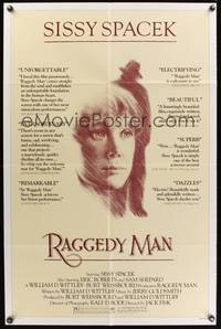 3t739 RAGGEDY MAN 1sh '81 artwork of Sissy Spacek, directed by Jack Fisk!