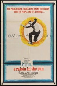 3t743 RAISIN IN THE SUN 1sh '61 Sidney Poitier, from Lorraine Hansberry's prize-winning novel!