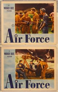 3v544 AIR FORCE 2 LCs '43 Howard Hawks, John Garfield, Gig Young!