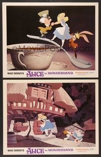 3v547 ALICE IN WONDERLAND 2 LCs R74 Walt Disney Lewis Carroll classic!