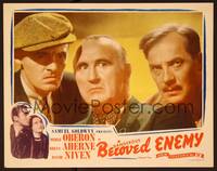 3v134 BELOVED ENEMY LC R44 close up of Donald Crisp and two other intense looking guys!