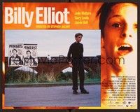 3v136 BILLY ELLIOT LC '00 young Jamie Bell in front of miners strike signs!