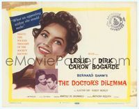 3v015 DOCTOR'S DILEMMA TC '59 Dirk Bogarde thinks Leslie Caron would be an appealing widow!
