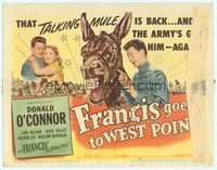3v020 FRANCIS GOES TO WEST POINT TC '52 Donald O'Connor & wacky talking mule!