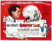 3v047 SHAGGY DOG TC '59 Disney, Fred MacMurray in the funniest sheep dog story ever told!