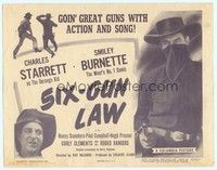 3v048 SIX GUN LAW TC '48 Charles Starrett as the Durango Kid, Smiley Burnette