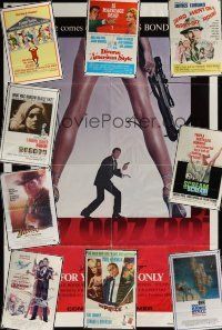 3w002 LOT OF 212 FOLDED ONE-SHEETS lot '63 - '93 James Bond, Indiana Jones, Scream & Scream Again!