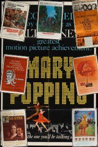 3w004 LOT OF 15 FOLDED ONE-SHEETS lot '64 - '85 Mary Poppins, Greatest Story Ever Told 3sh + more!