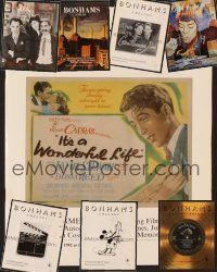 3w017 LOT OF 8 BONHAMS AUCTION CATALOGS lot '92-95 movie posters, animation, rock & roll + more!