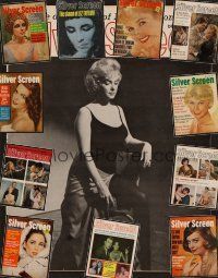 3w024 LOT OF 12 SILVER SCREEN MAGAZINES lot '62 - '64 Debbie, Liz, Natalie, Doris, Marilyn + more!