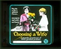 3w141 CHOOSING A WIFE glass slide '18 Isobel Elsom & Minna Grey, marrying men want youth & beauty!