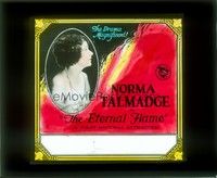 3w148 ETERNAL FLAME glass slide '22 Duchess Norma Talmadge leaves her husband to fool around!