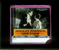 3w165 JACK STRAW glass slide '20 Robert Warwick is a poor boy who poses as a nobleman, Maugham!