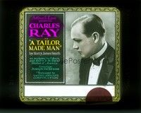 3w182 TAILOR MADE MAN glass slide '22 poor tailor Charles Ray tricks his way to a great job & girl!