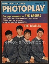 3w106 ENGLISH PHOTOPLAY MAGAZINE magazine November 1963 great portrait of The Beatles!