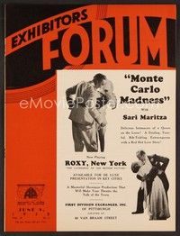 3w040 EXHIBITORS FORUM exhibitor magazine June 9, 1932 families love Columbia's No Greater Love!