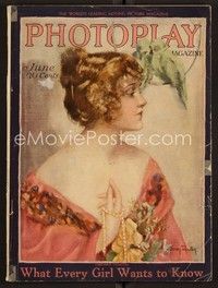 3w060 PHOTOPLAY magazine June 1919 art of Constance Talmadge by Alfred Cheney Johnston!