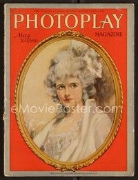 3w059 PHOTOPLAY magazine May 1919 cool art of Billie Burke by Alfred Cheney Johnston!