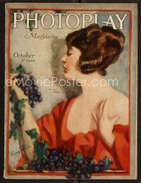 3w063 PHOTOPLAY magazine October 1919 art of pretty Dorothy Dalton by Alfred Cheney Johnston!