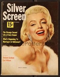 3w101 SILVER SCREEN magazine October 1952 sexy Marilyn Monroe from Gentlemen Prefer Blondes!