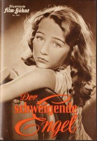 3w195 DER SCHWEIGENDE ENGEL German program '54 many images of pretty Christine Kaufmann!