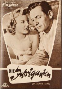 3w199 EXECUTIVE SUITE German program '54 William Holden, Stanwyck, March, Allyson, different!