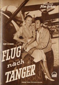3w202 FLIGHT TO TANGIER German program '54 different images of Joan Fontaine & Jack Palance!