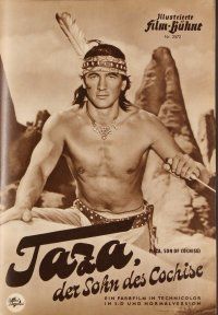 3w230 TAZA SON OF COCHISE German program '54 3-D, different images of Native American Rock Hudson!