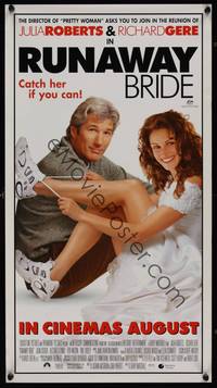 3x015 RUNAWAY BRIDE advance Aust daybill '99 great image of Richard Gere & Julia Roberts!